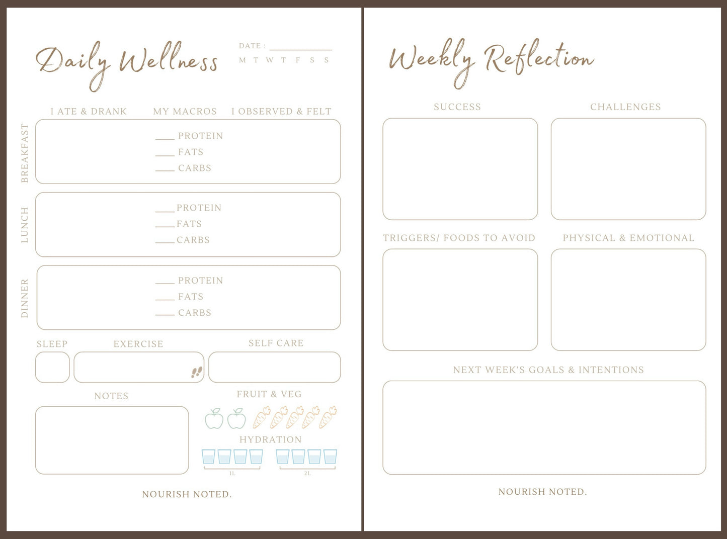 Food & Wellness Journal